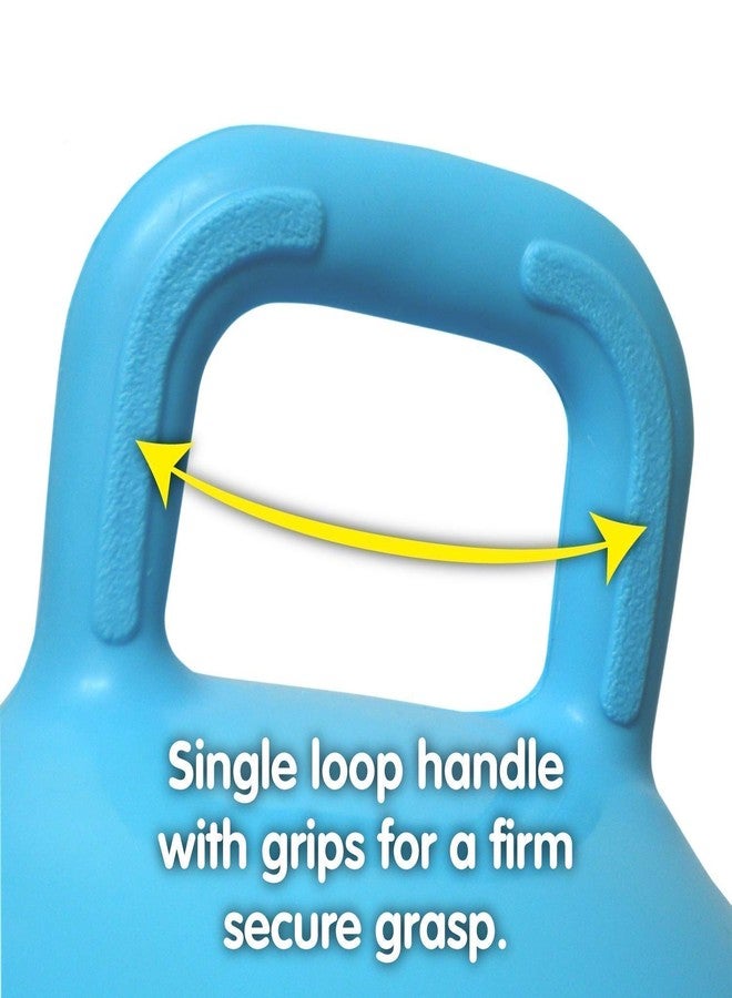 أزود كرة القفز AZOD بمقبض، كرة ركل نطاطة بنمط عيد الميلاد للأطفال، هيبتي هوب للمرح والتمرين مع مضخة، وردي - Image 5